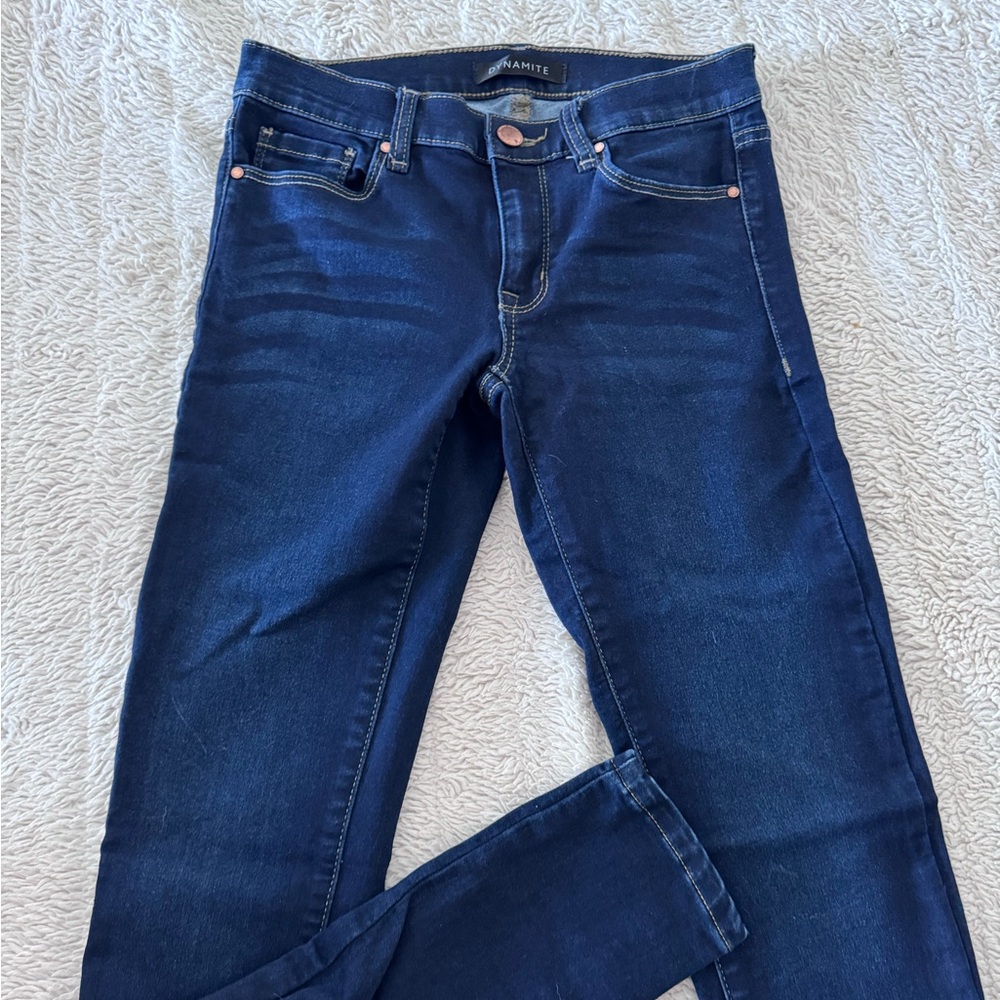 White House Black Market Dark Blue Skinny Jeans